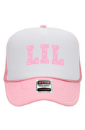 "Little" Block Letters w/ Stars High Crown Trucker Hat