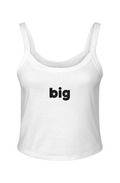 "Big" Letter Star Micro Rib Spaghetti Strap Tank