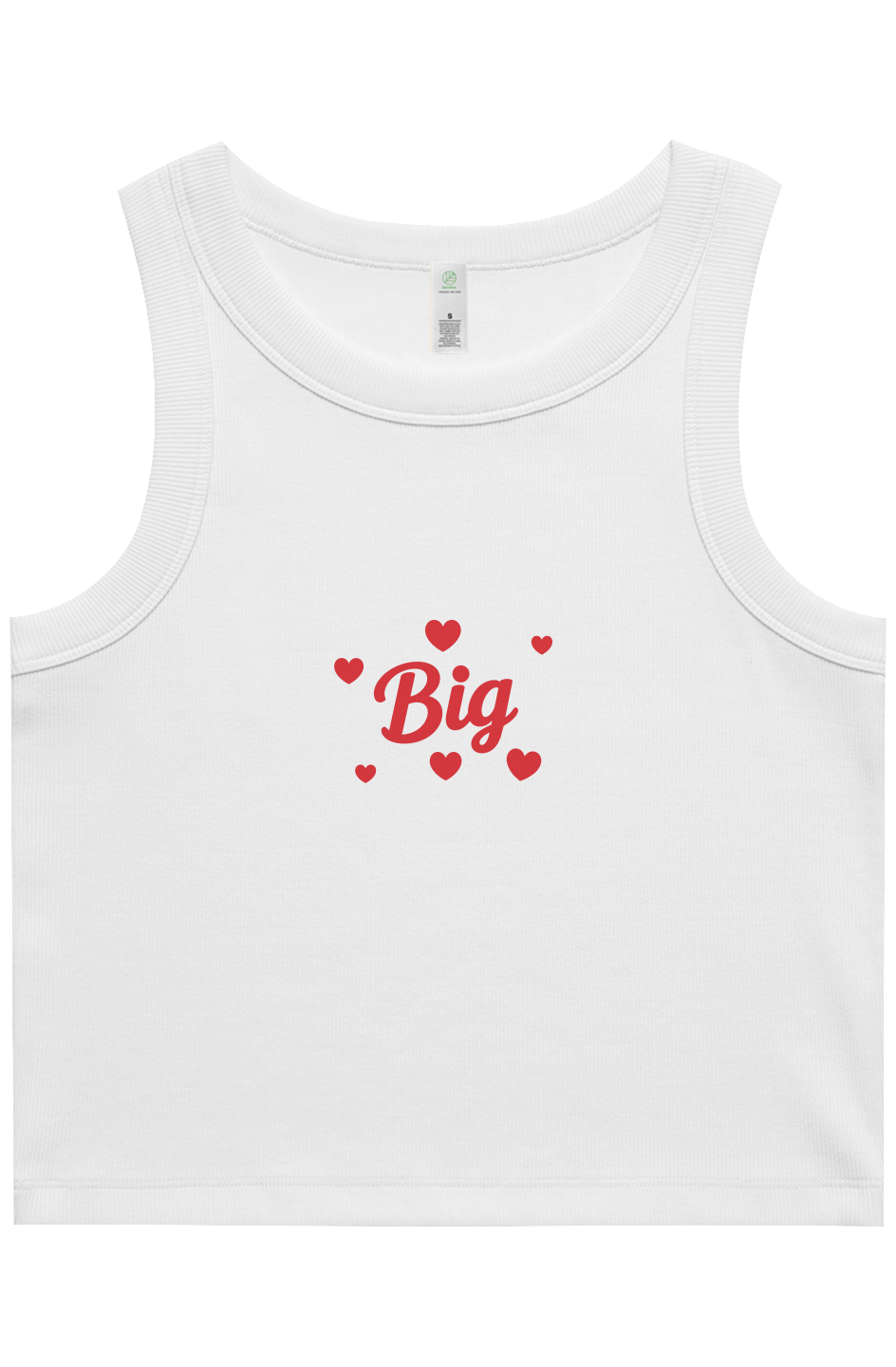 "Big" Hearts Organic Rib Tank