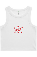 "Little" Hearts Organic Rib Tank