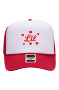 "Little" Hearts High Crown Trucker Cap