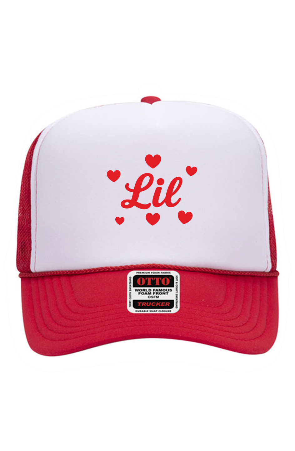 "Little" Hearts High Crown Trucker Cap