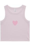 "Big" Simple Heart Organic Rib Tank