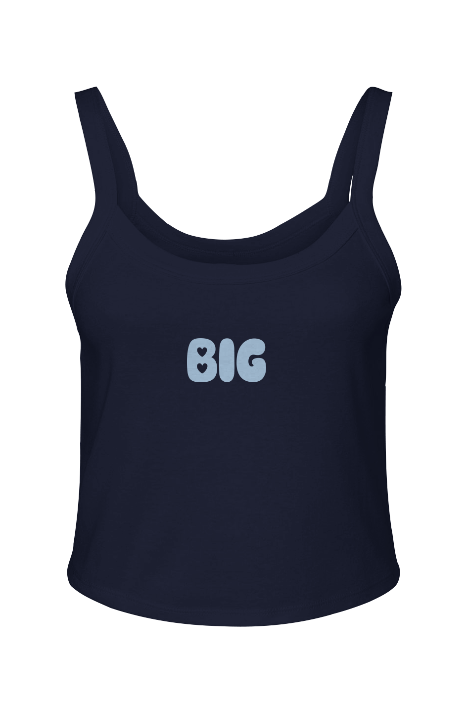 "Big" Bubble Micro Rib Spaghetti Strap Tank