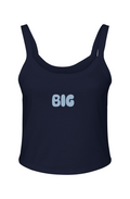"Big" Bubble Micro Rib Spaghetti Strap Tank