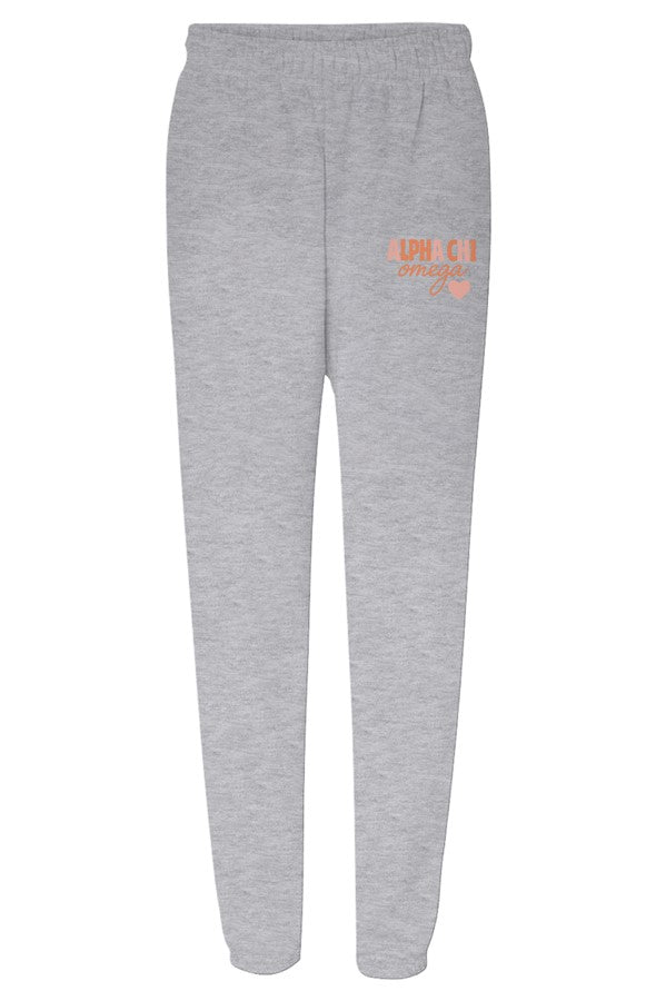 Alpha Chi Omega Warm Colors-Unisex Heavyweight Sweatpants