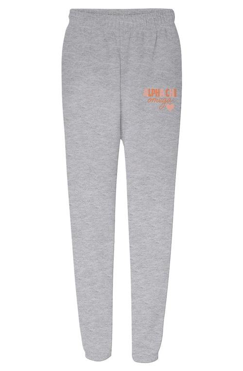 Alpha Chi Omega Warm Colors-Unisex Heavyweight Sweatpants