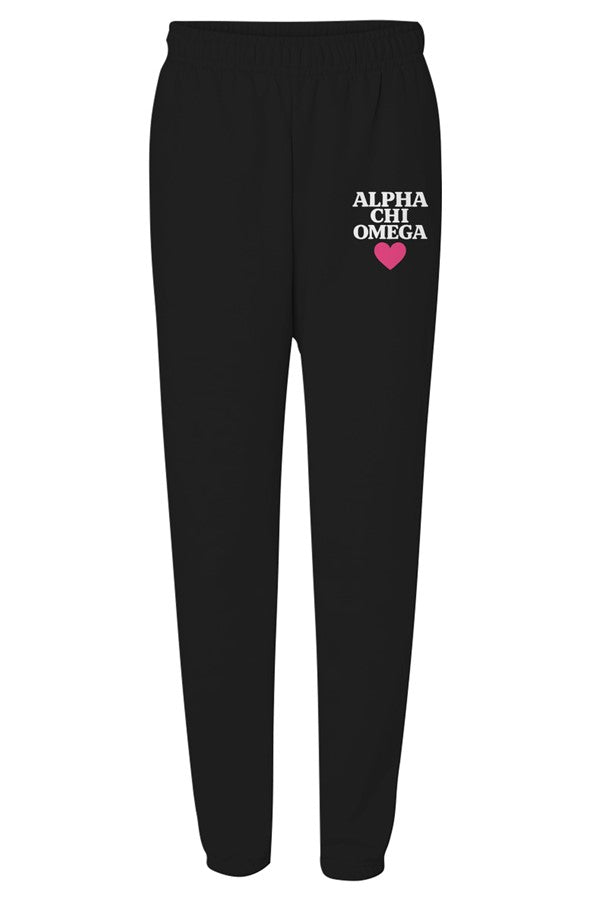 Alpha Chi Omega Love-Unisex Heavyweight Sweatpants