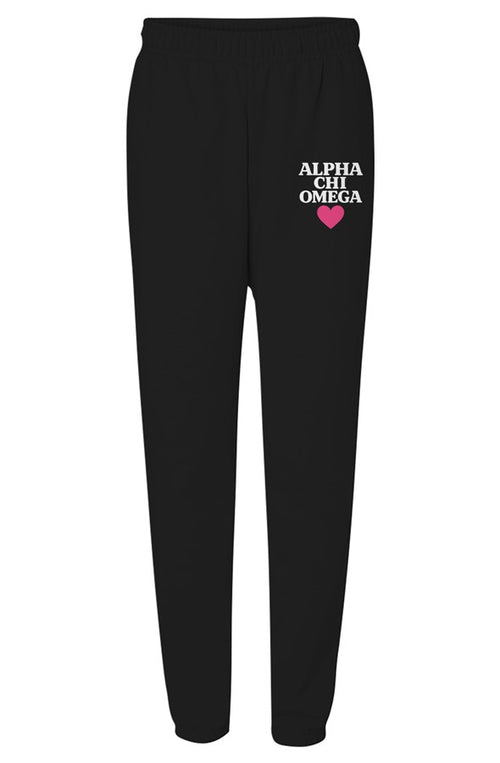 Alpha Chi Omega Love-Unisex Heavyweight Sweatpants