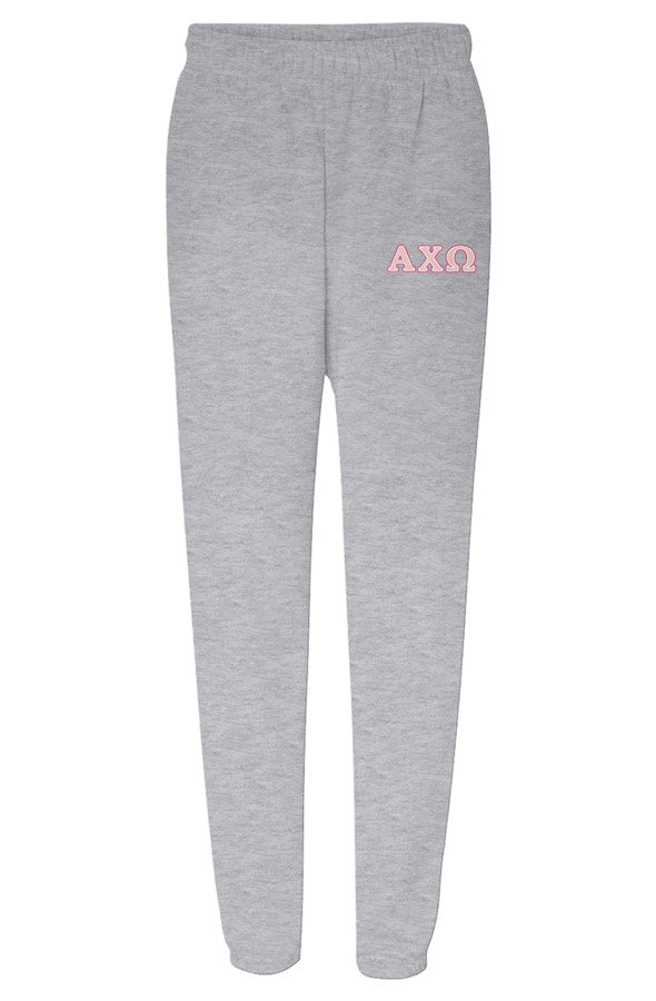 Alpha Chi Omega Greek Letters- Unisex Heavyweight Sweatpants