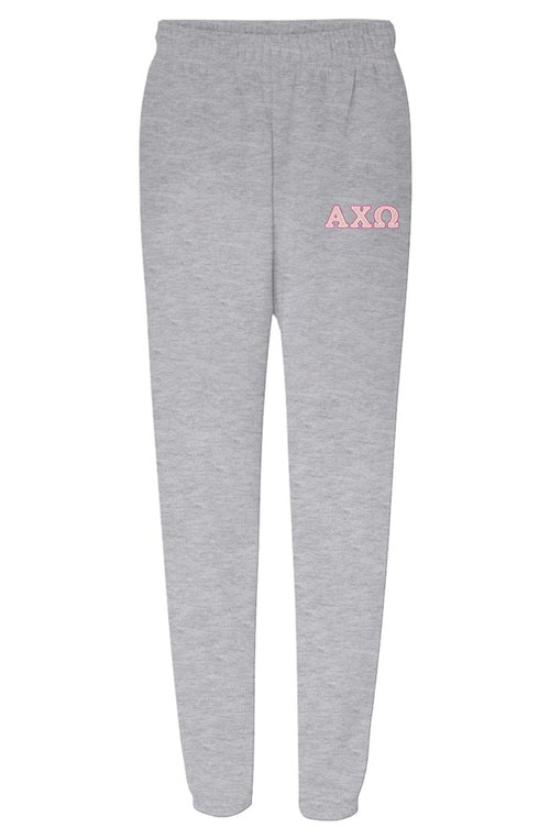 Alpha Chi Omega Greek Letters- Unisex Heavyweight Sweatpants