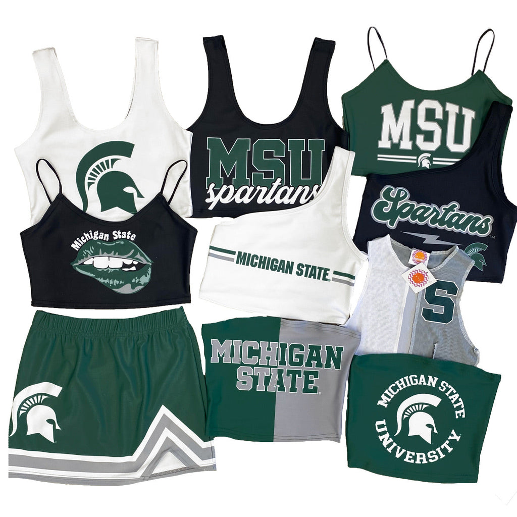 Michigan State Two Tone Tube Top