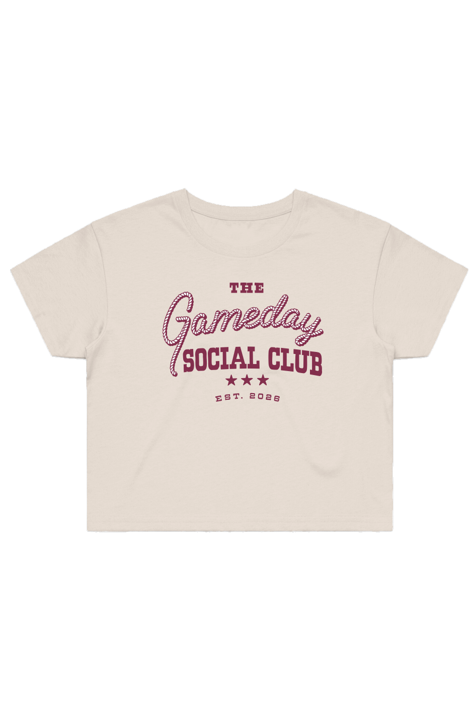 Women's Gameday Social Crop Tee