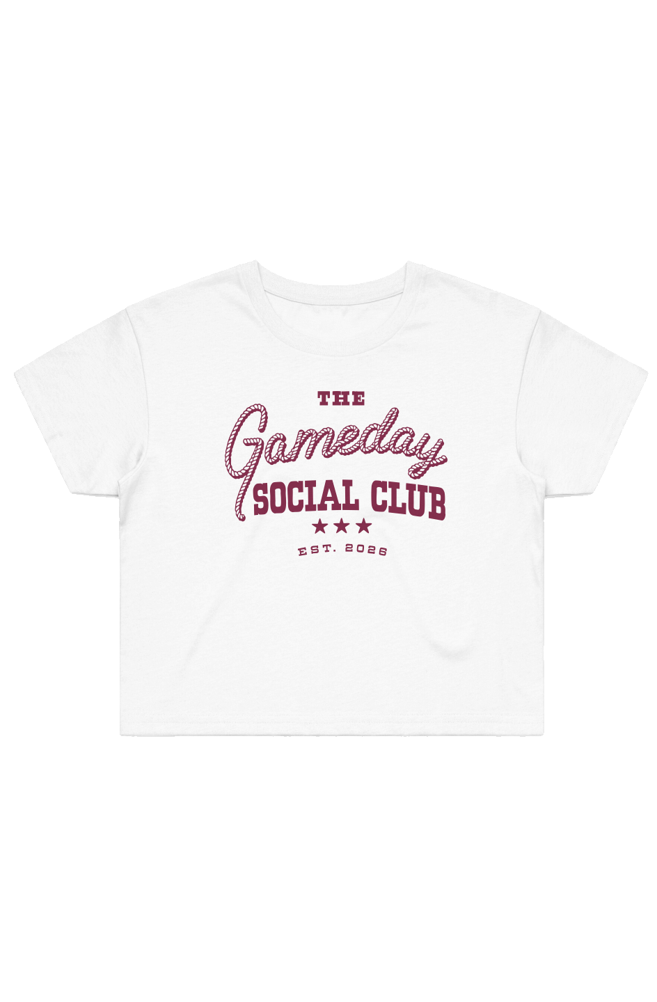 Women's Gameday Social Crop Tee