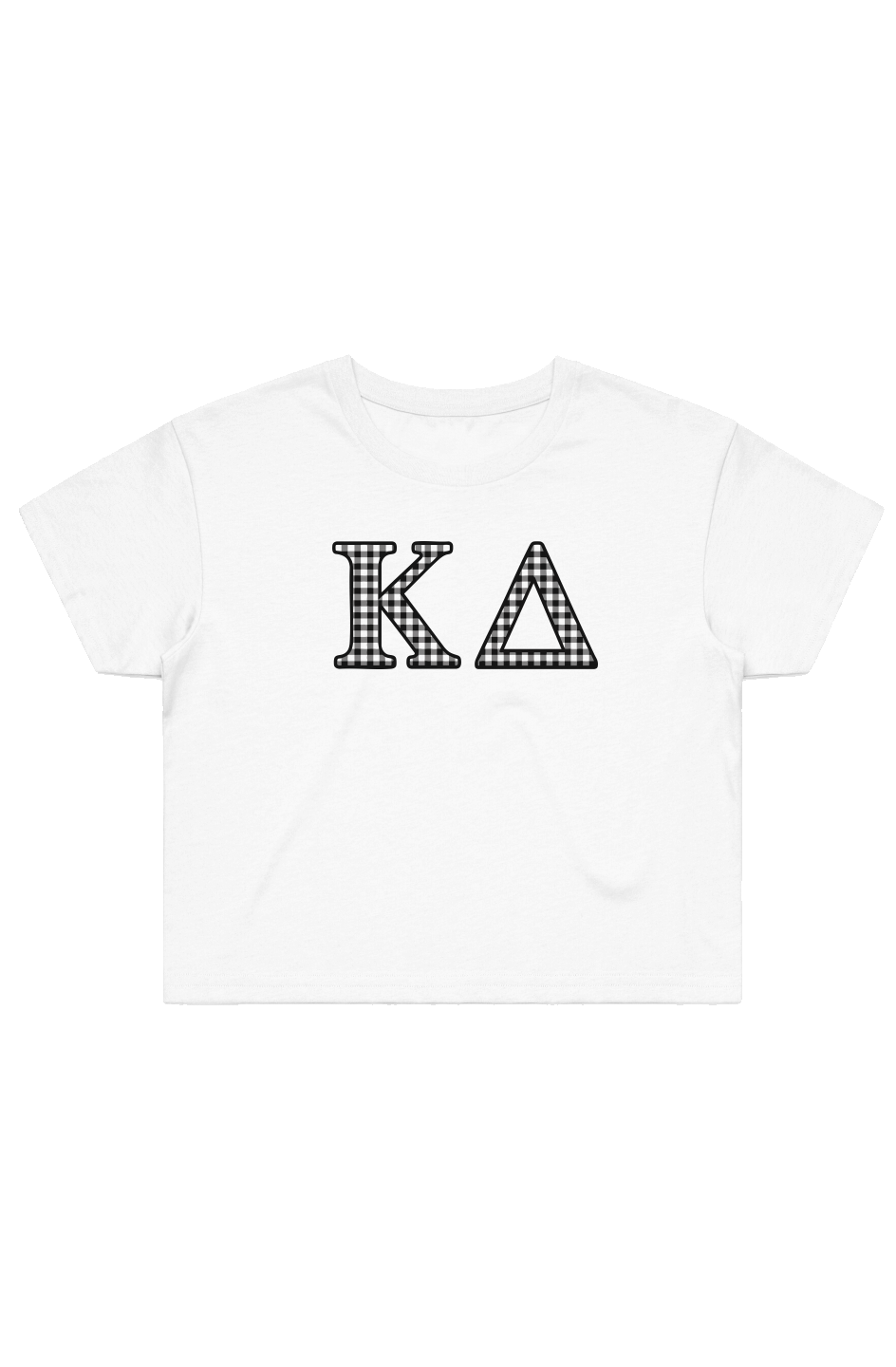 Kappa Delta Gingham Crop Tee