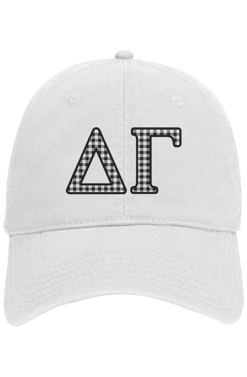 Delta Gamma Gingham 6 panel dad hat