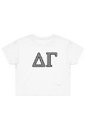 Delta Gamma Gingham Crop Tee