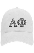 Alpha Phi Gingham 6 panel dad hat