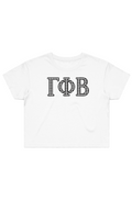 Gamma Phi Beta Gingham Crop Tee
