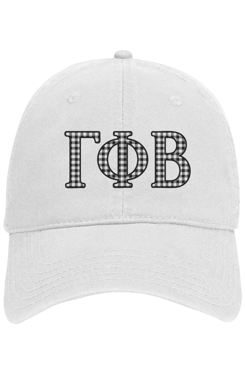 Gamma Phi Beta Gingham 6 panel dad hat