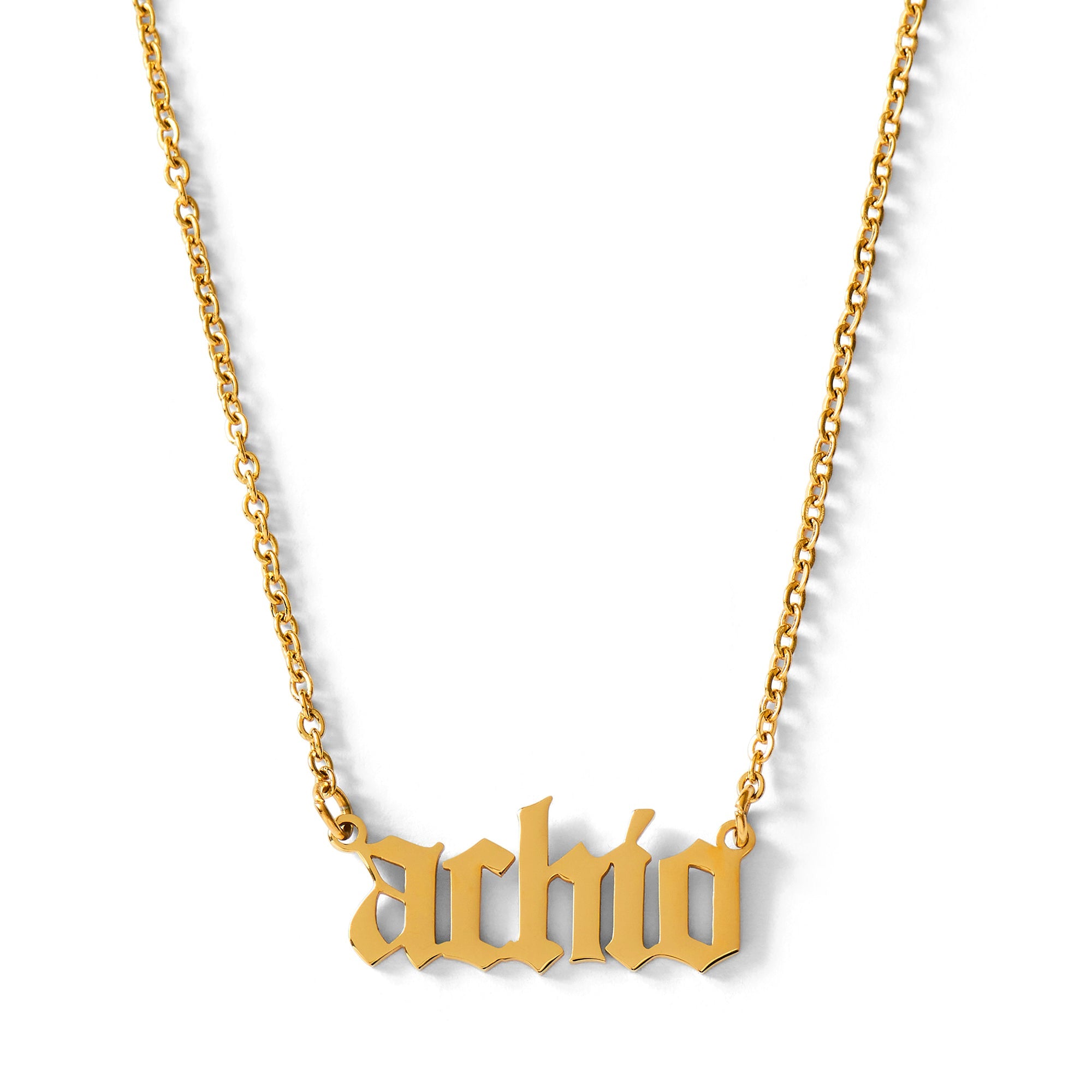 Alpha Chi Omega Old English Style Sorority Necklace
