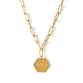 Alpha Chi Omega Paperclip Necklace with ACO Sorority Pendant