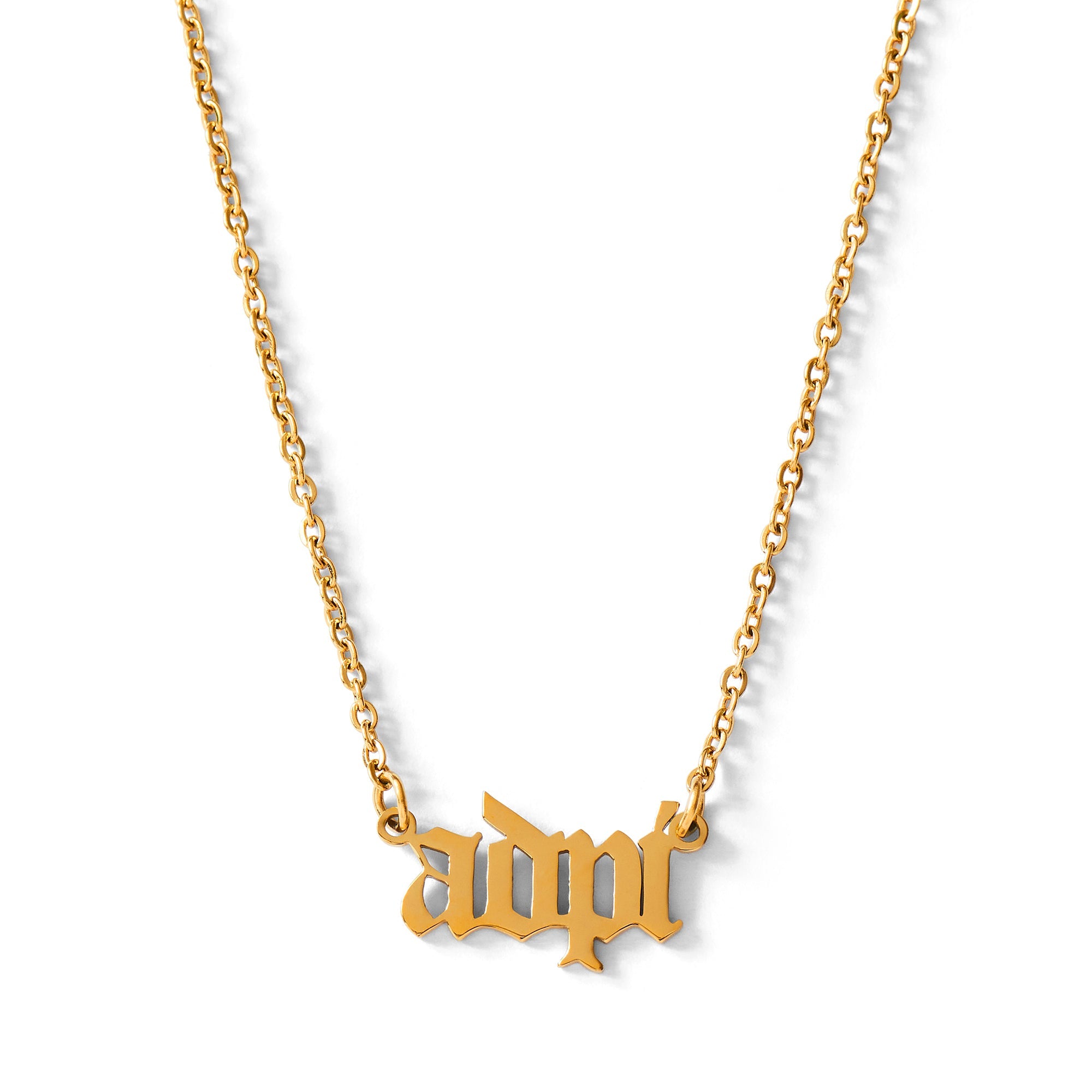 Alpha Delta Pi Old English Style Sorority Necklace