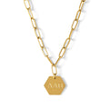 Alpha Delta Pi Paperclip Necklace with ADP Sorority Pendant