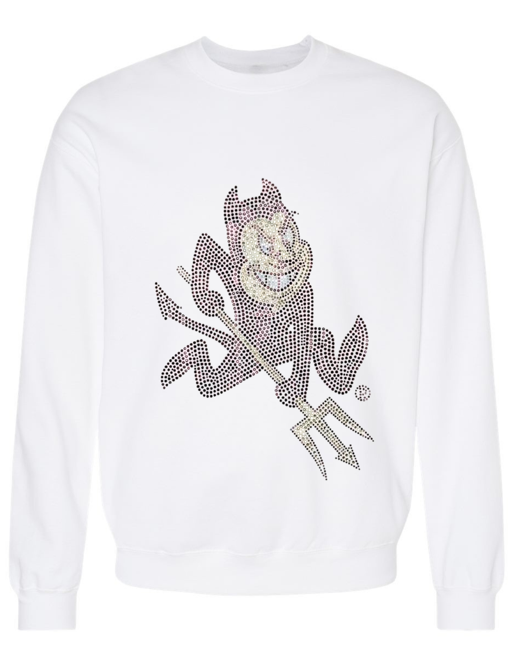 Arizona State Sun Devil White Crewneck Sweatshirt
