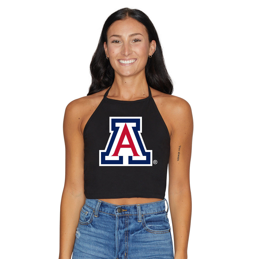 University of Arizona Black Halter Top