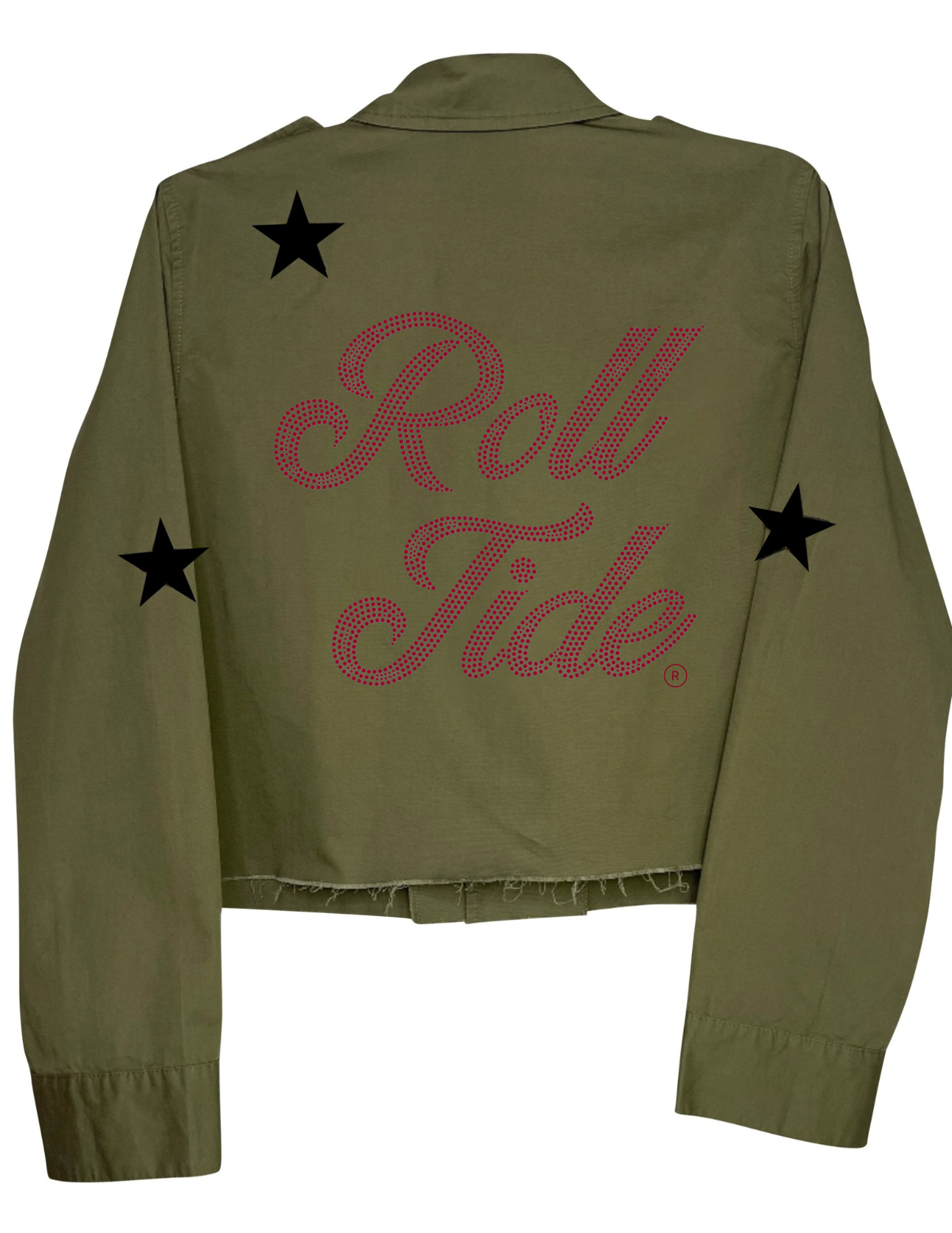 University of Alabama Roll Tide Army Green Shacket