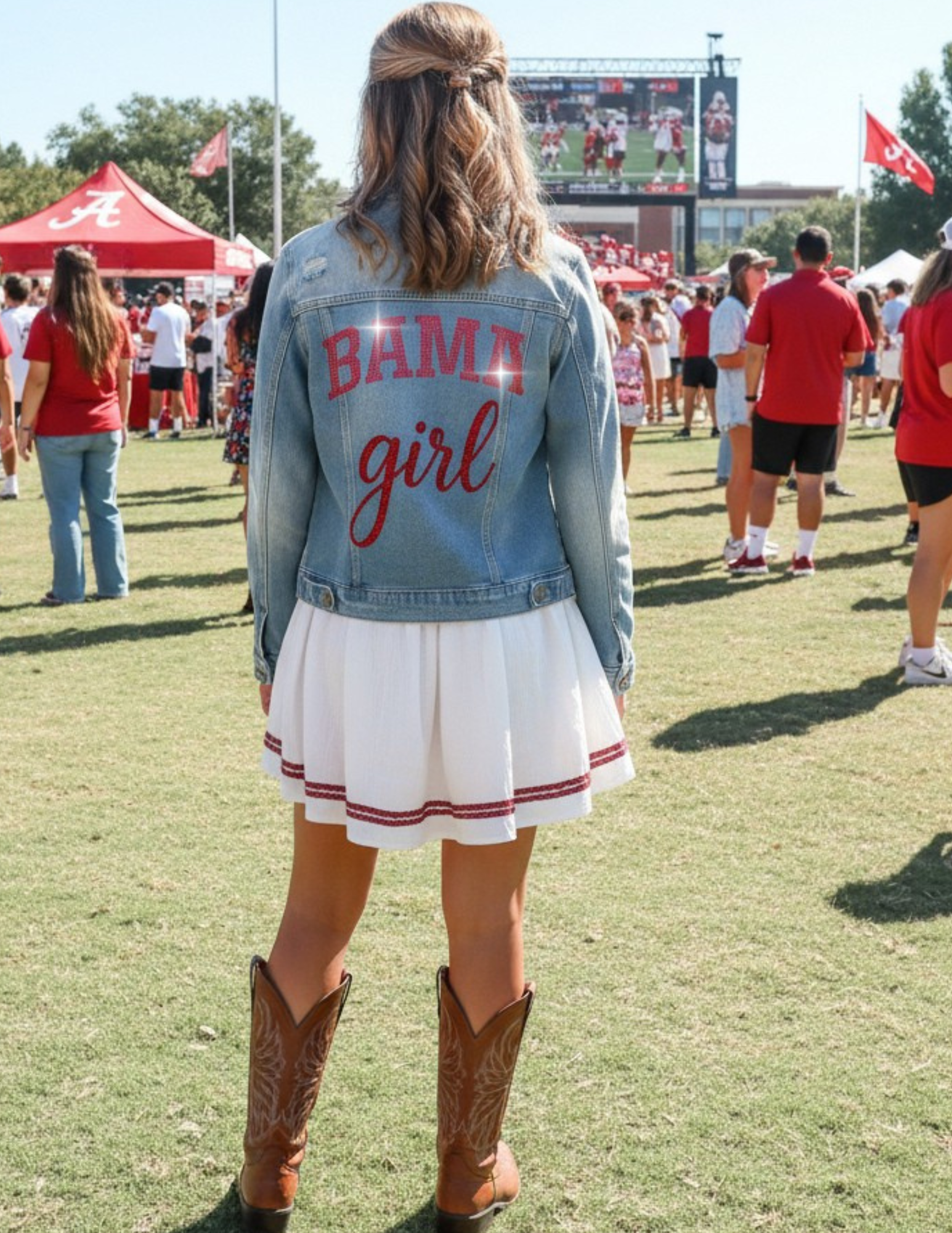 University of Alabama Bama Girl Blue Denim Jacket