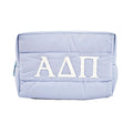 Alpha Delta Pi Makeup Bag - Puffer Style with Sorority Letters