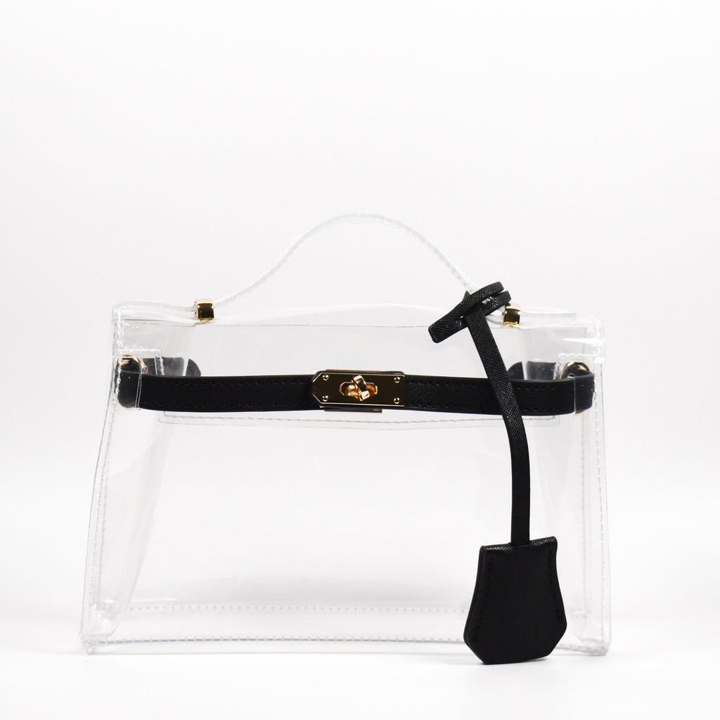 The Mini Andrea Clear Top Handle Bag