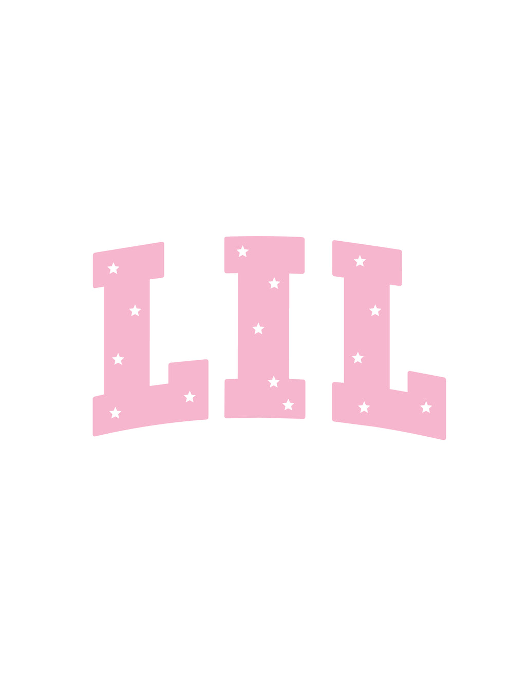 "Little" Block Letters w/ Stars