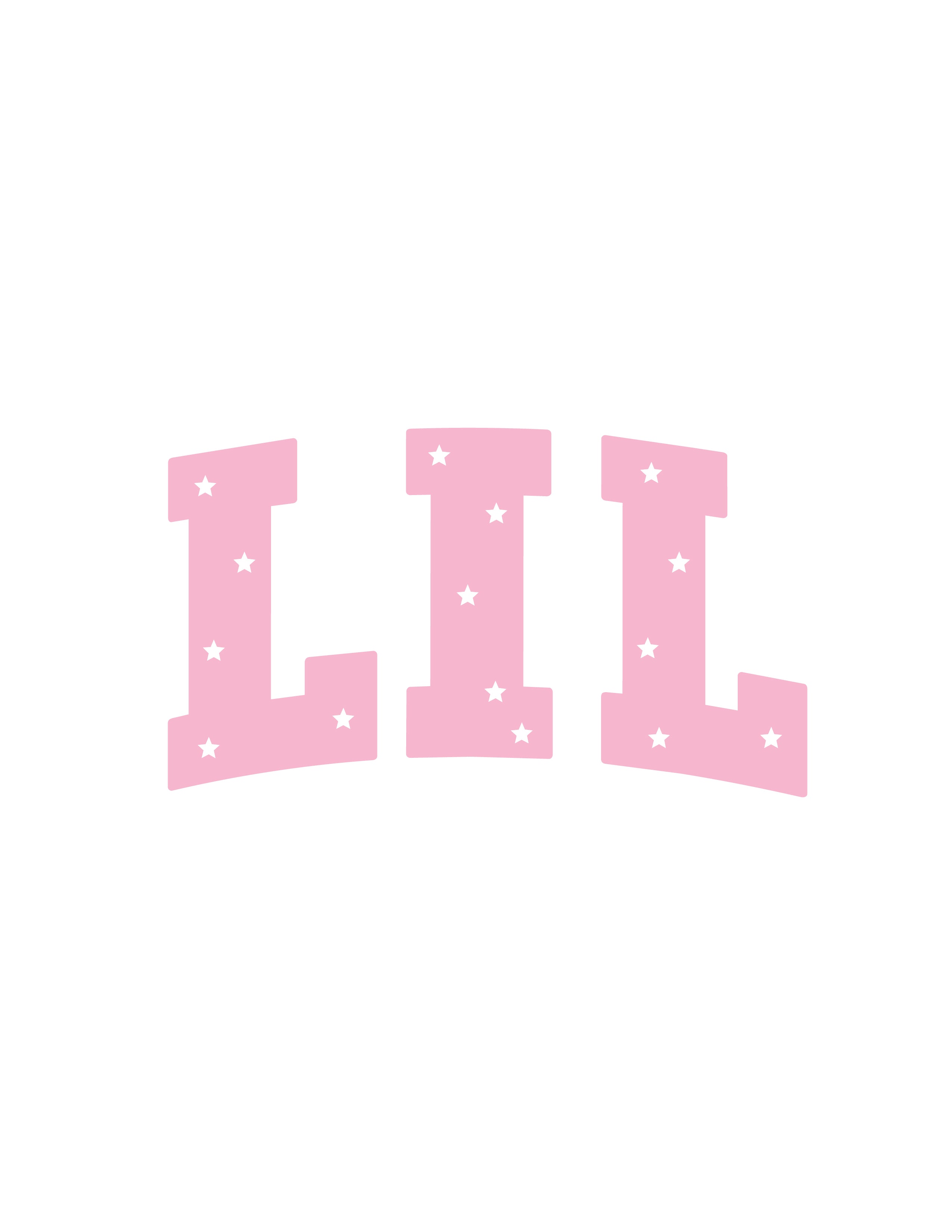 "Little" Block Letters w/ Stars