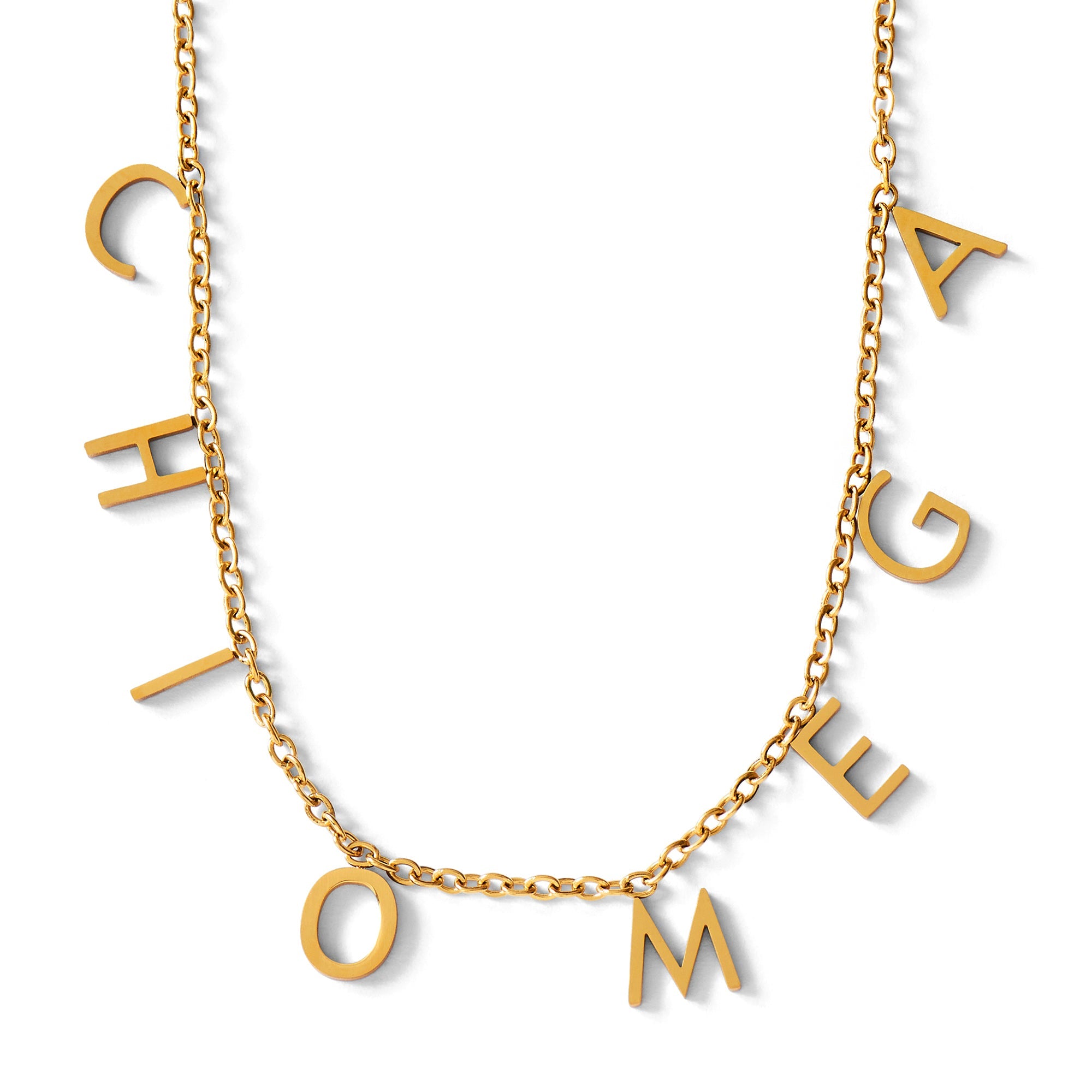 Chi Omega Name Necklace