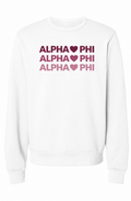 Alpha Phi Ombre - Unisex Overszied Heavyweight Sweatshirt