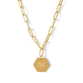 Delta Gamma Paperclip Necklace with DG Sorority Pendant
