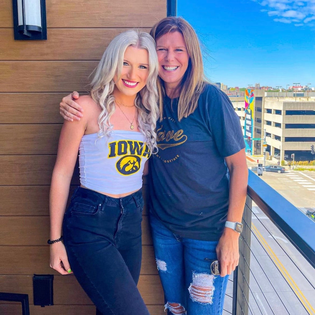 Iowa Hawkeyes White Tube Top