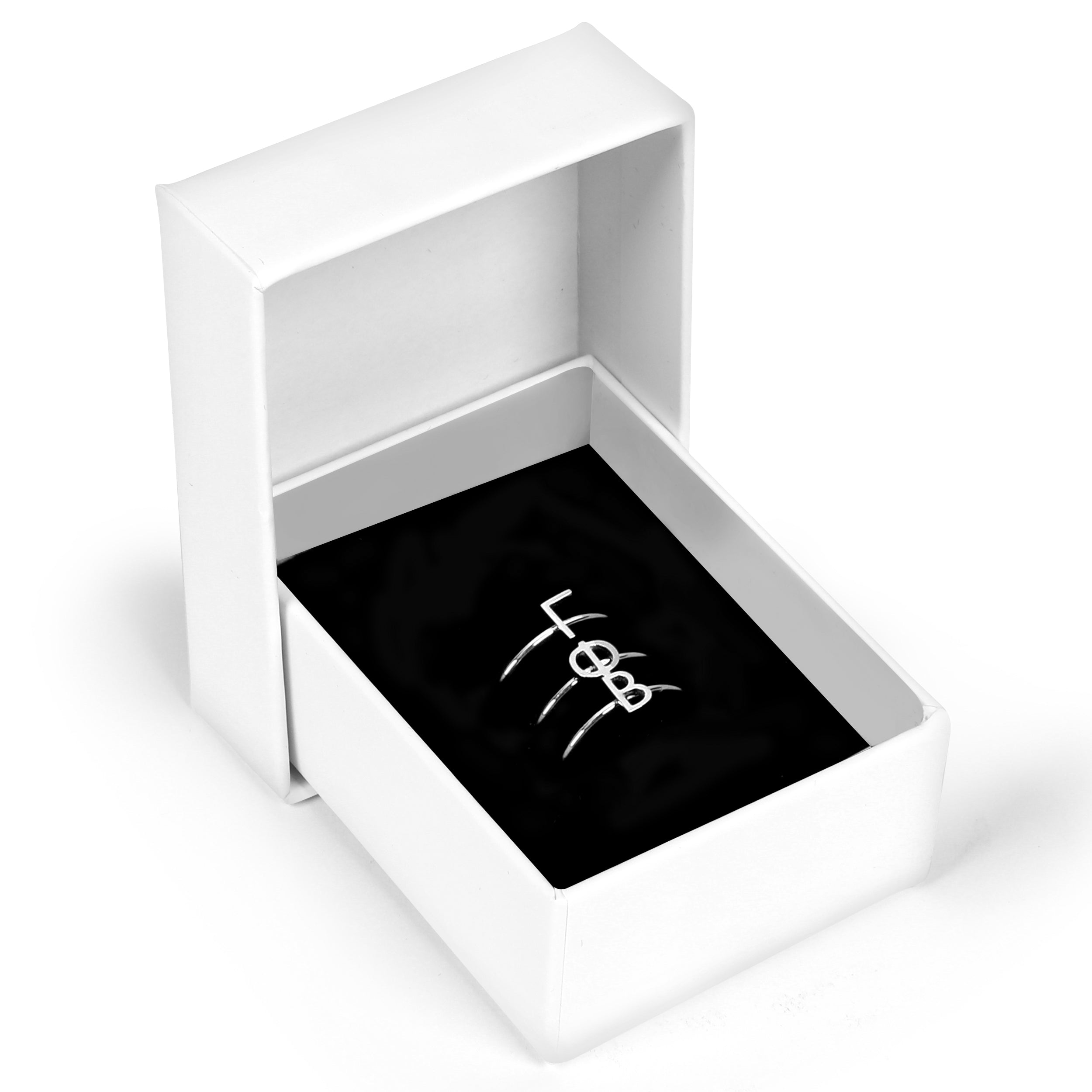 Gamma Phi Beta Silver Stacking Ring Set