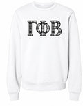 Gamma Phi Beta Gingham Fleece Sweatshirt