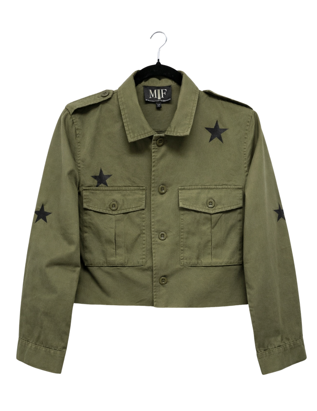 Indiana University Indiana Curve Hoosiers Army Green Shacket
