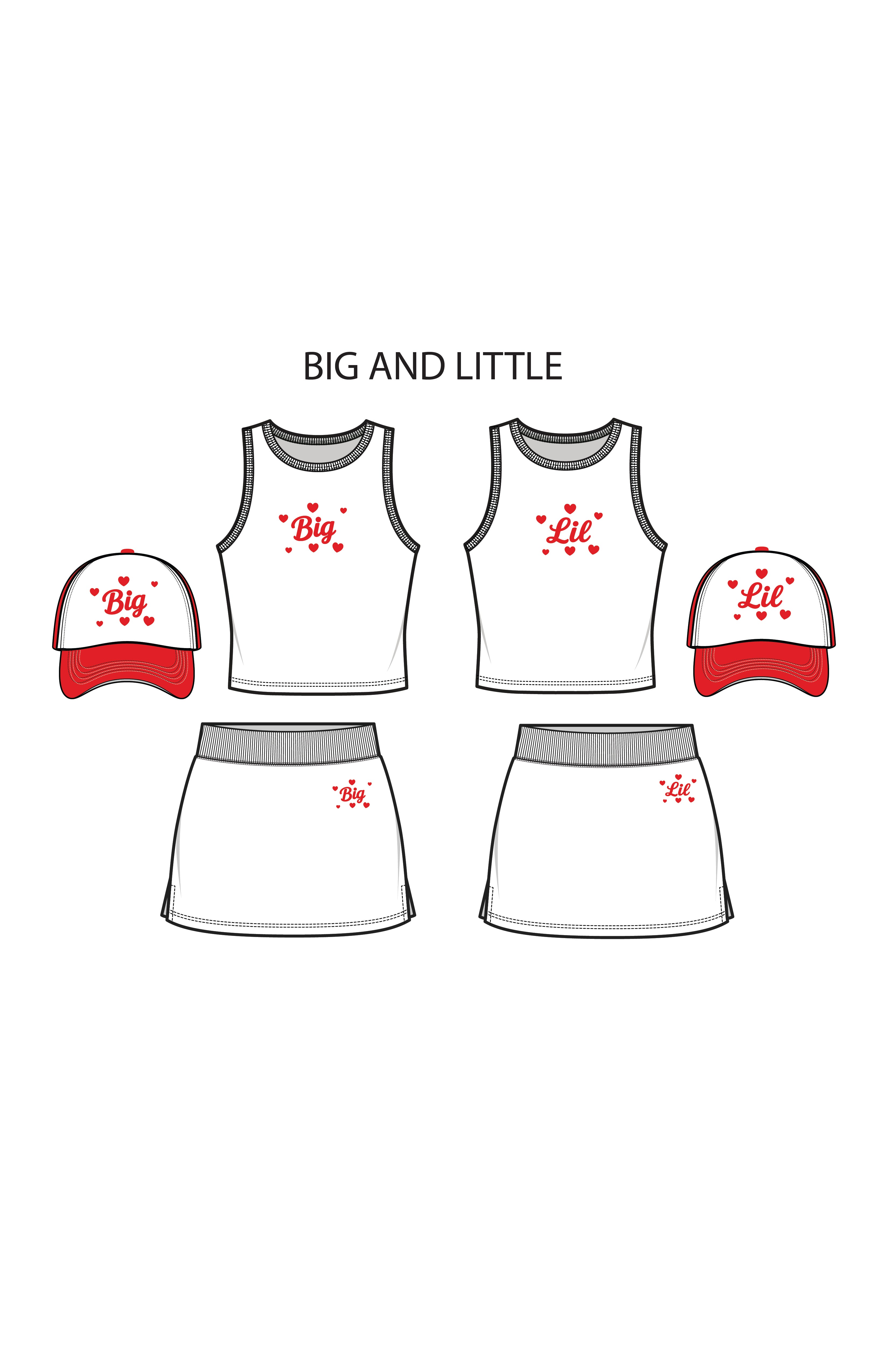 "Big" Hearts Skort