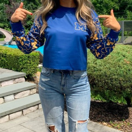 University of Michigan Pattern Crewneck