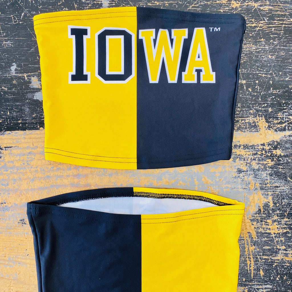 Iowa Hawkeyes Two Tone Tube Top