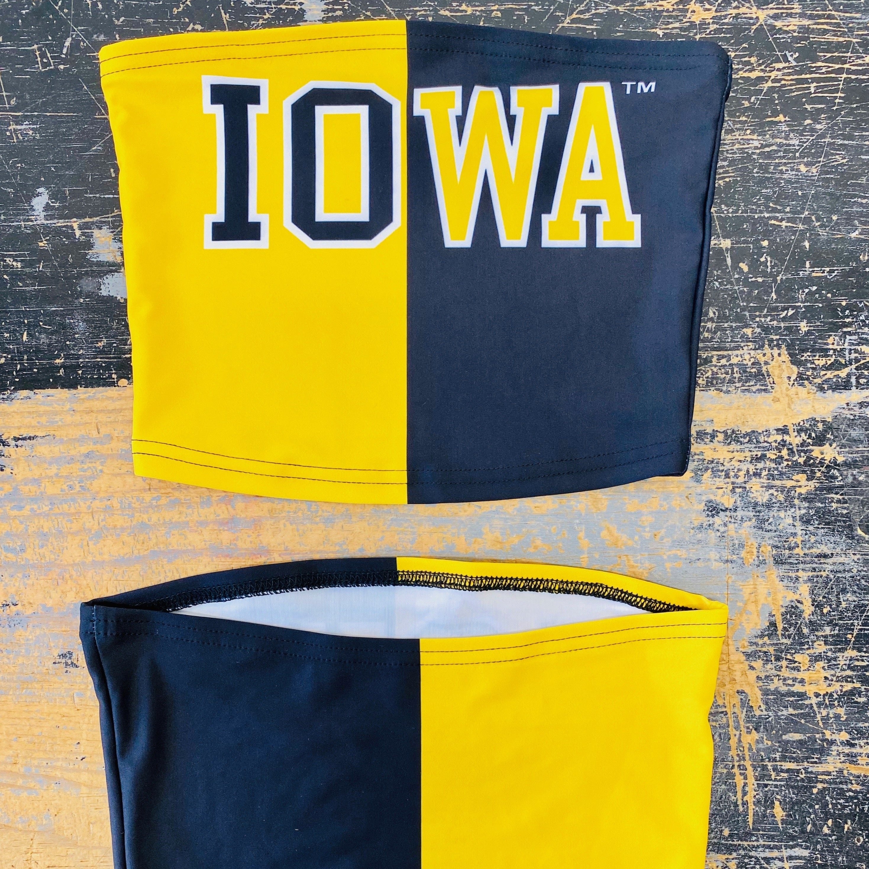 Iowa Hawkeyes Two Tone Tube Top