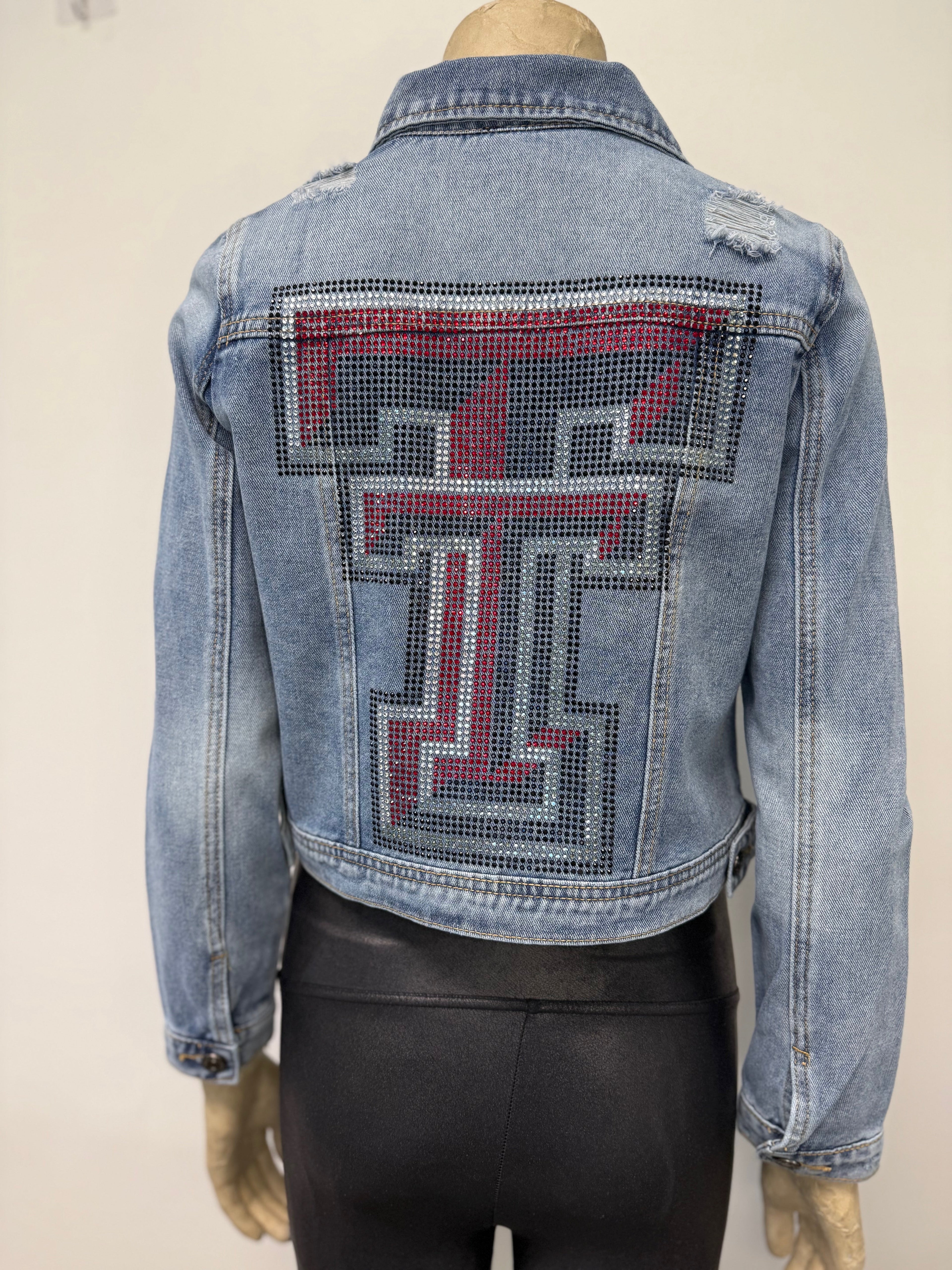 Texas Tech TT Blue Denim Jacket