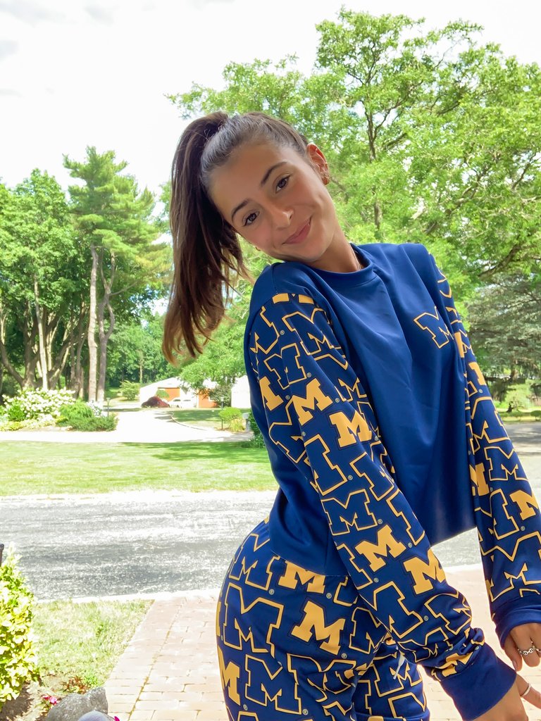 University of Michigan Pattern Crewneck