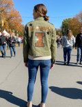University of Illinois Block I Army Green Shacket